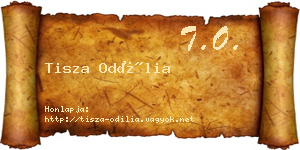 Tisza Odília névjegykártya